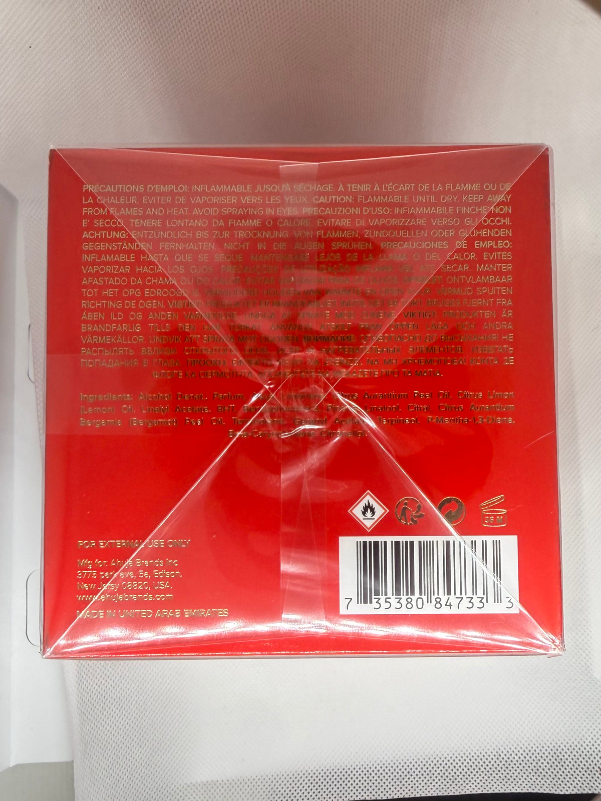 Ahuja Rouge Fusion Unisex EDP, 3.4oz(100mL)