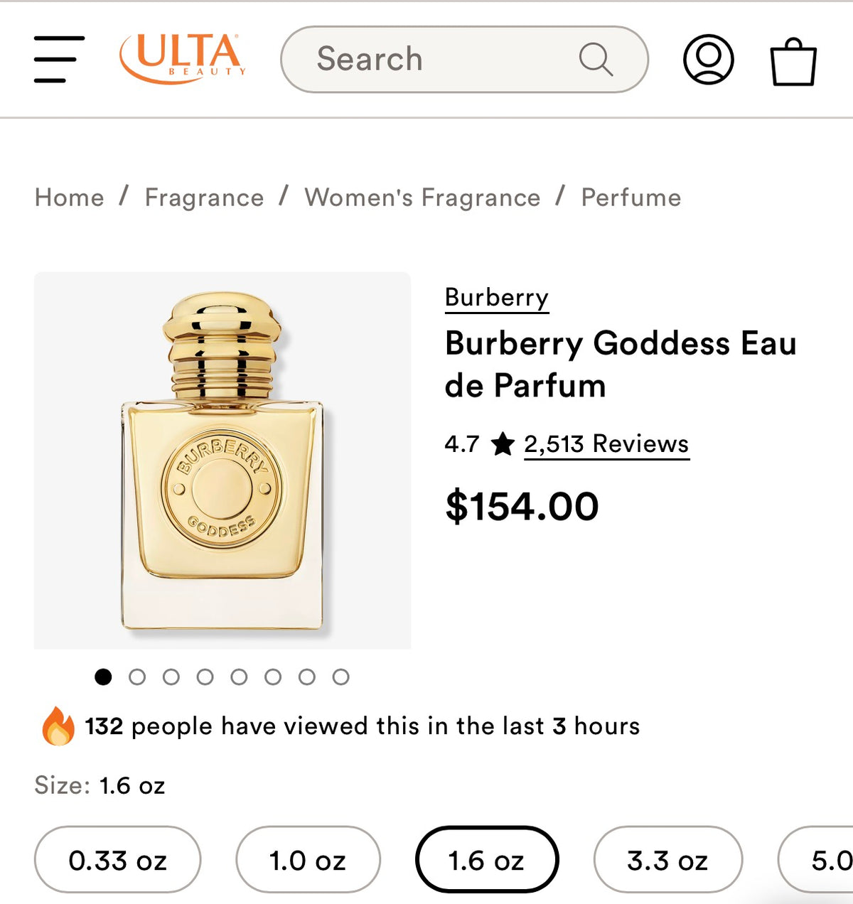 Burberry Goddess 1.6oz(50mL) EDP