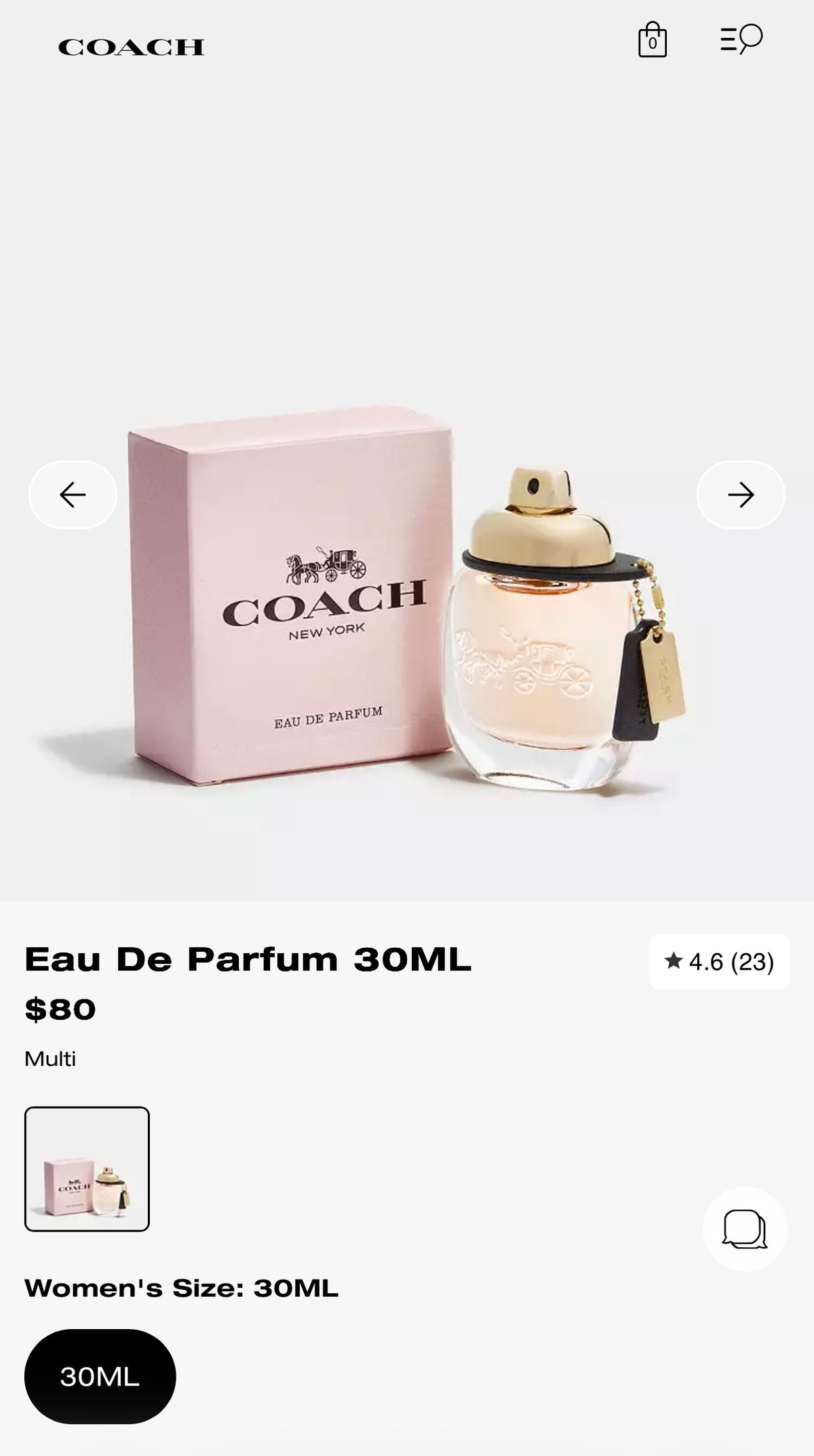 Coach New York 1oz(30mL) EDP
