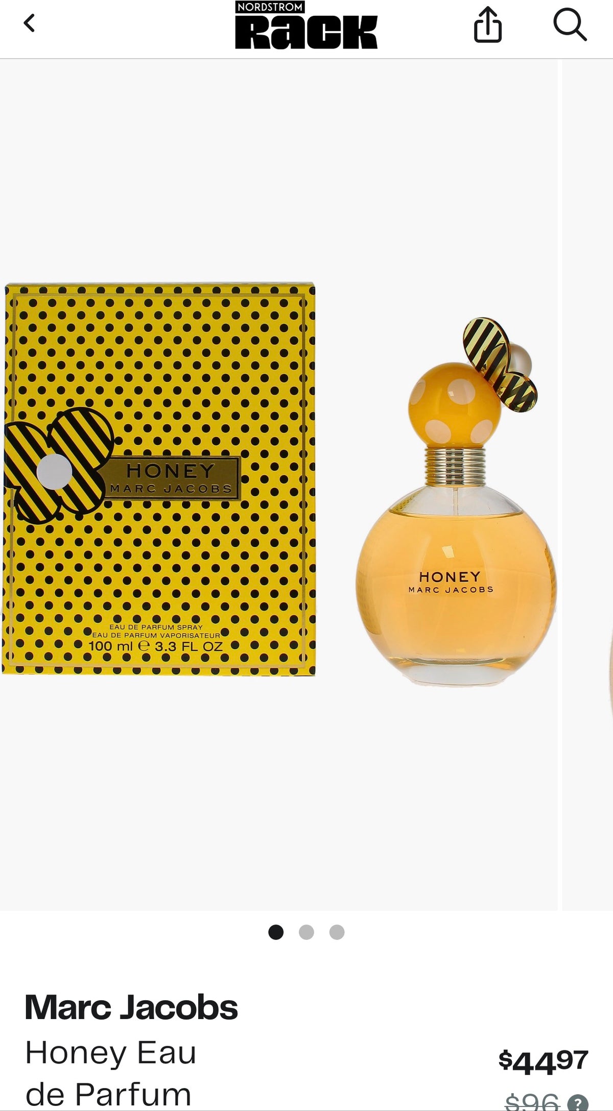 Marc Jacobs Honey EDP 3.3oz(100mL)