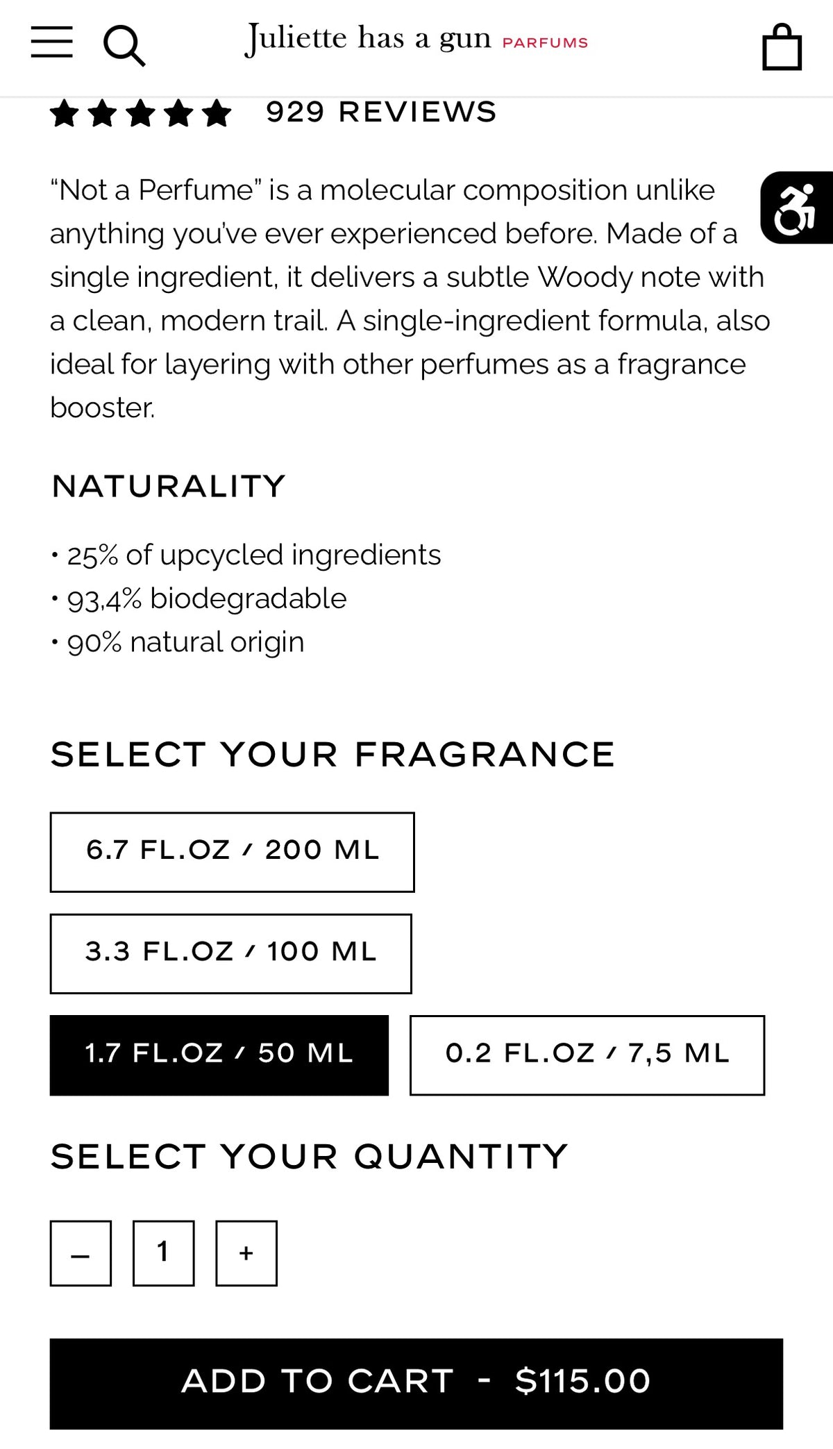 Juliette Has A Gun Not A Perfume 1.7oz(50mL) EDP