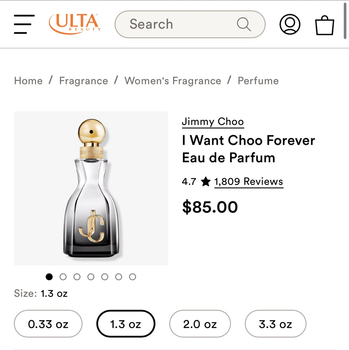 Jimmy Choo I Want Choo Forever 1.3oz(40mL) EDP