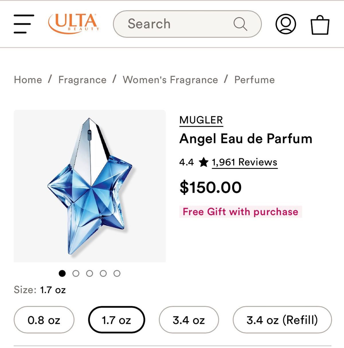 Mugler Angel EDP (1.6 oz / 50 ml)